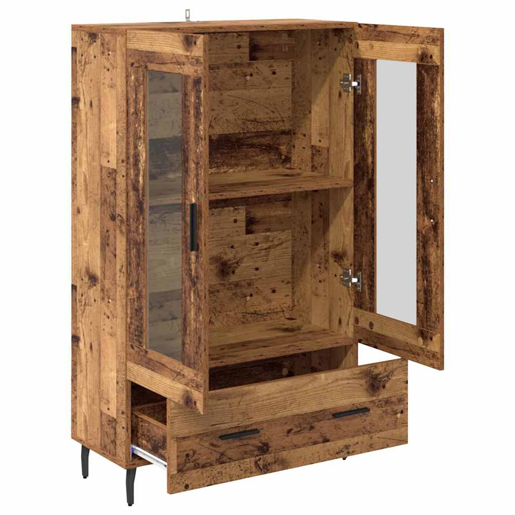 Highboard Altholz 69,5 x 31 x 115 cm Holzwerkstoff