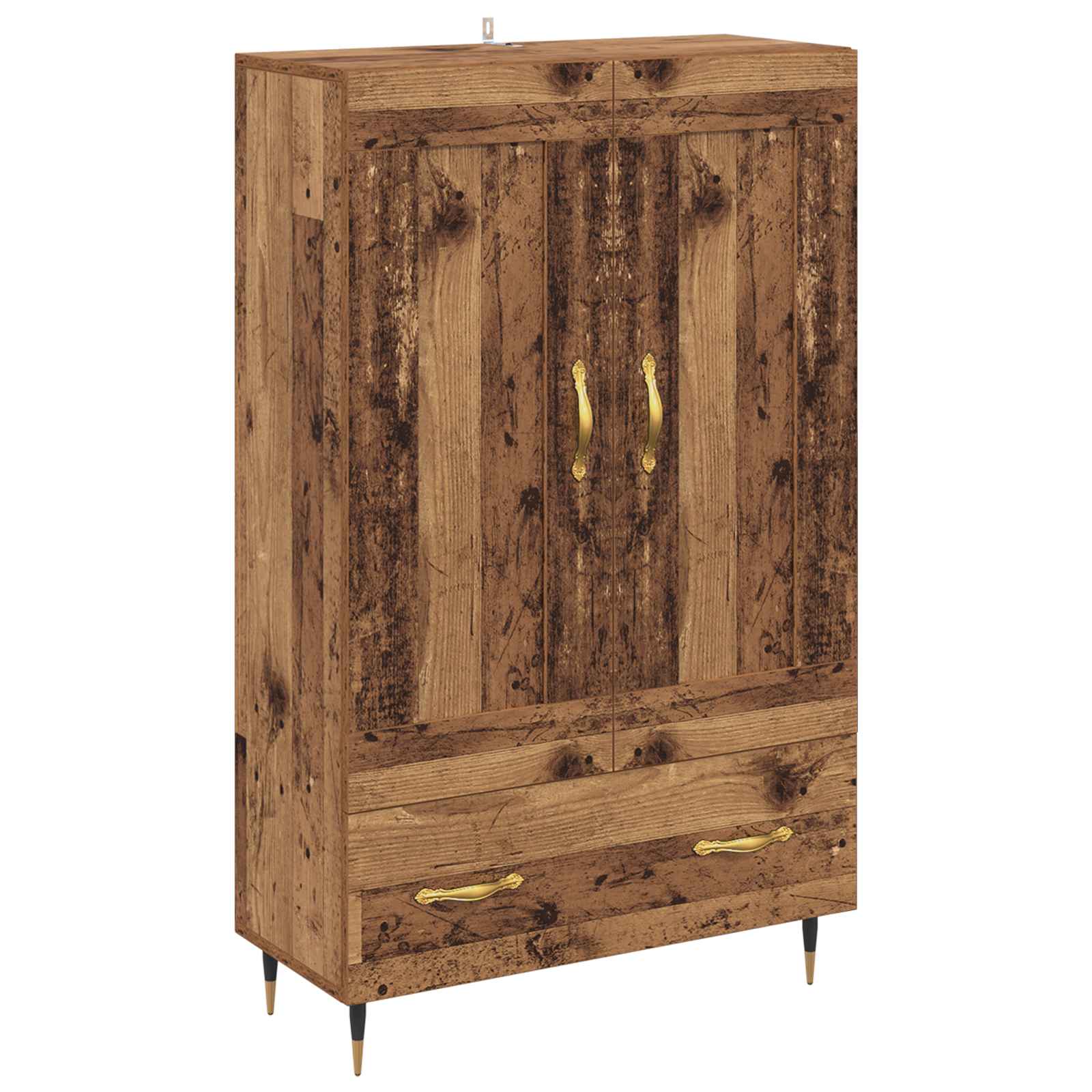 Highboard Altholz 69,5 x 31 x 115 cm Holzwerkstoff
