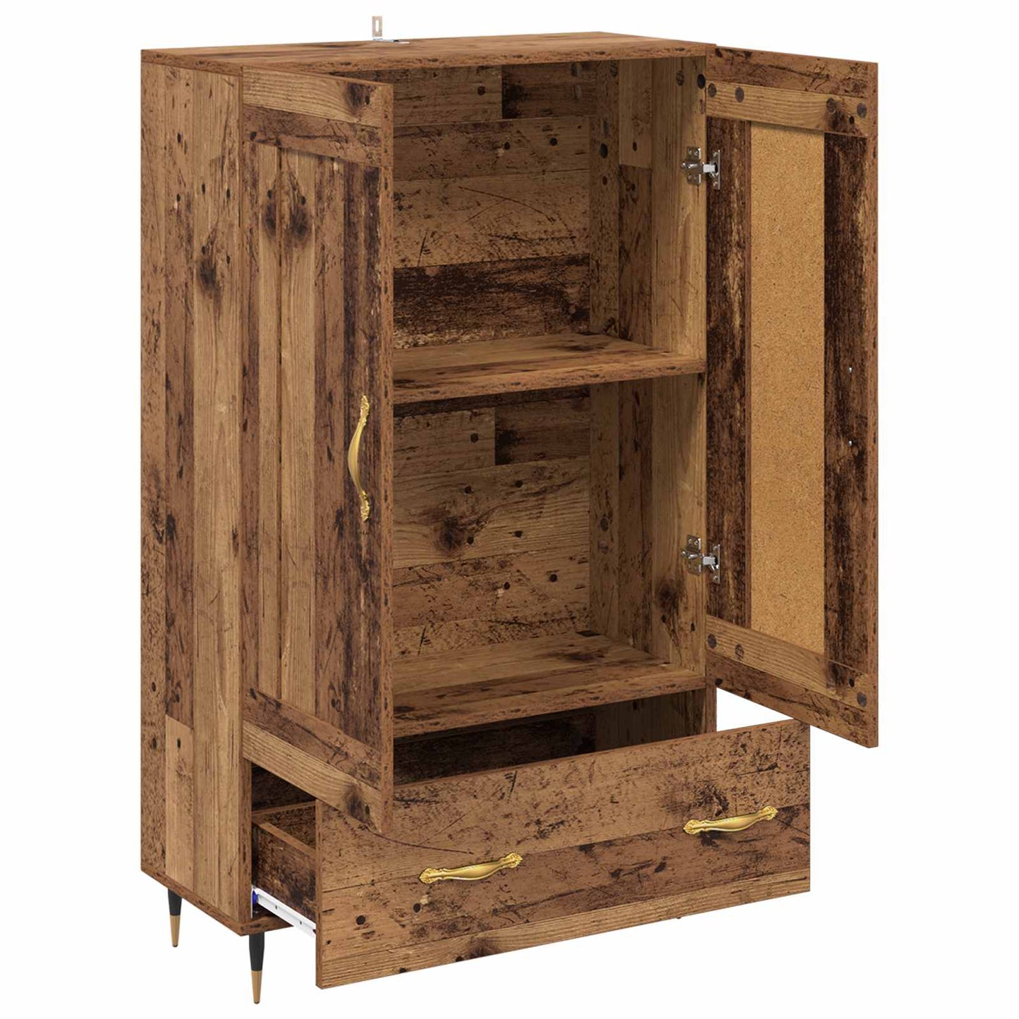 Highboard Altholz 69,5 x 31 x 115 cm Holzwerkstoff