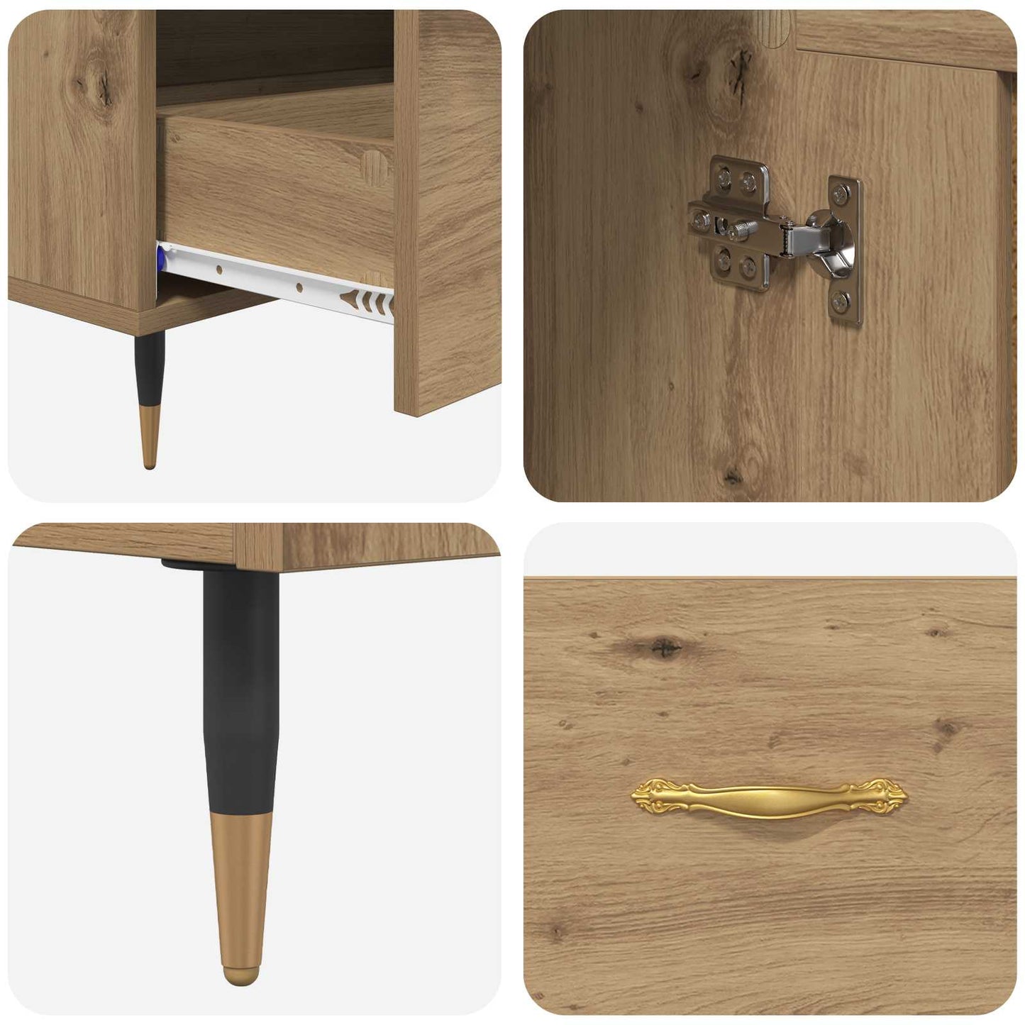 Highboard Artisan-Eiche 69,5 x 31 x 115 cm Holzwerkstoff