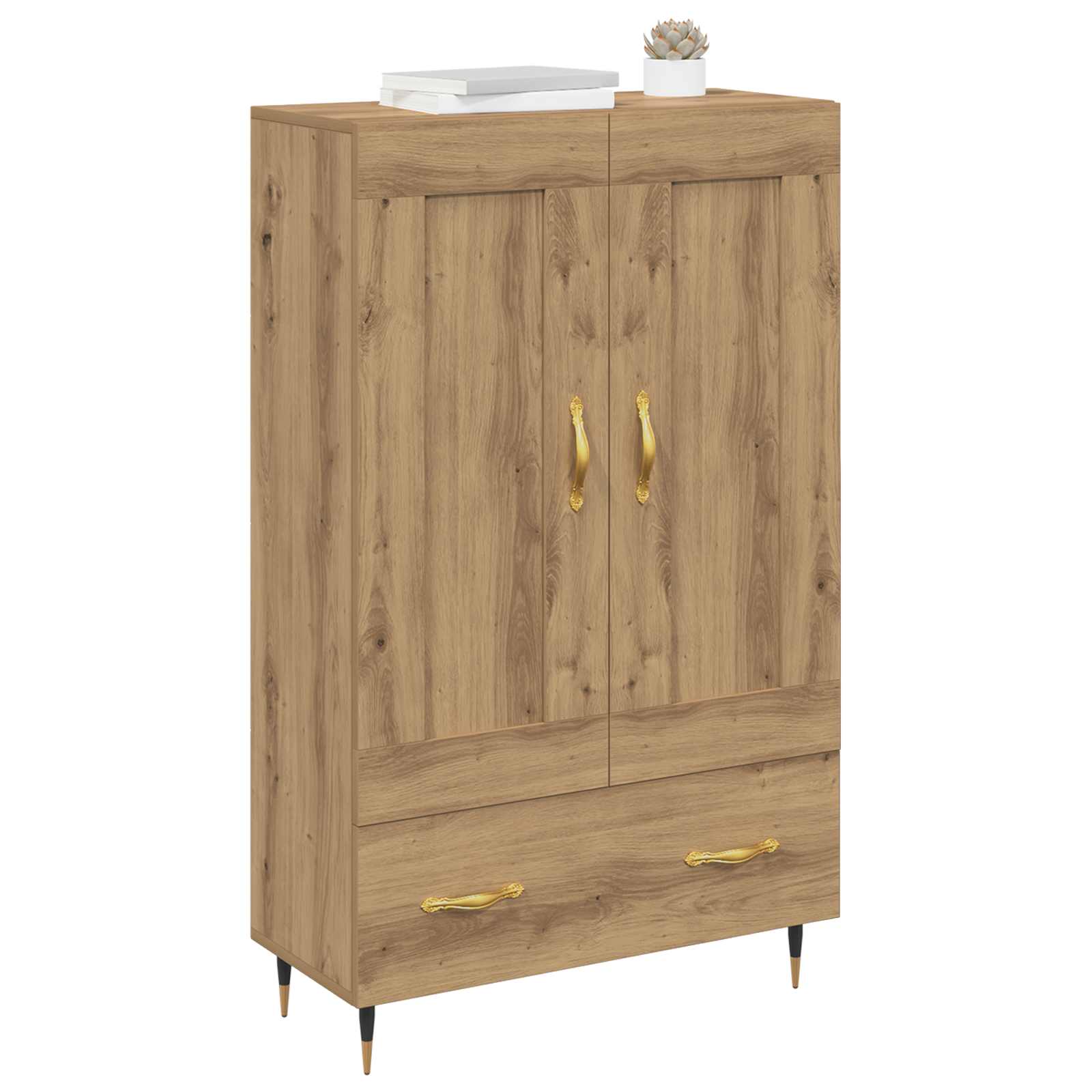Highboard Artisan-Eiche 69,5 x 31 x 115 cm Holzwerkstoff