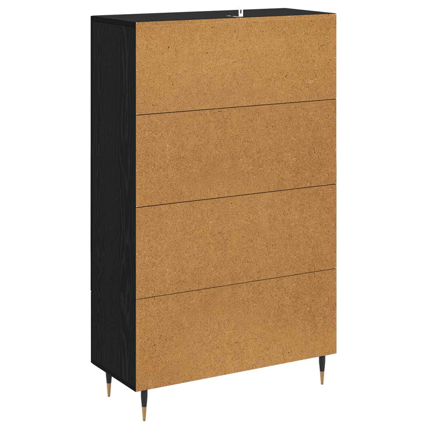 Highboard Schwarz Eichen-Optik 69,5 x 31 x 115 cm Holzwerkstoff