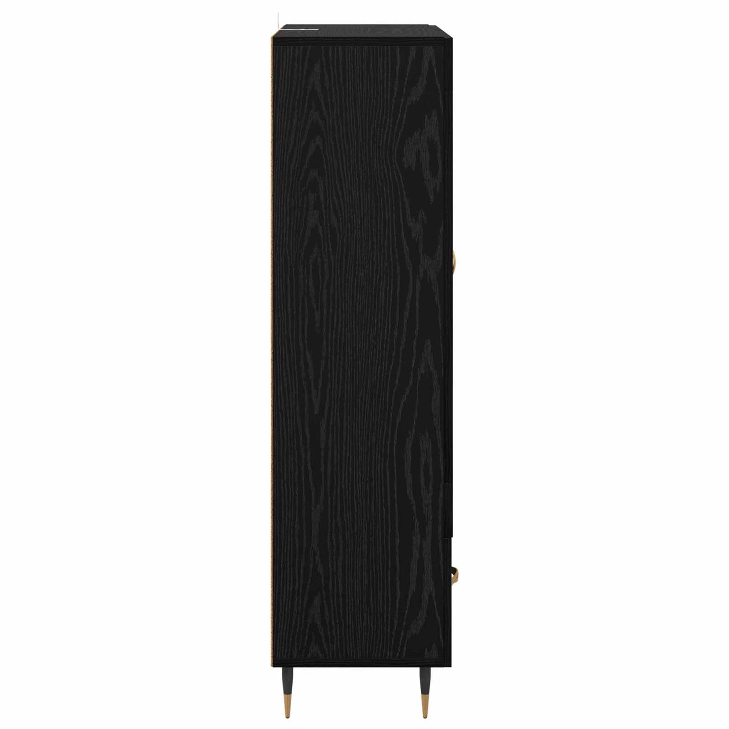 Highboard Schwarz Eichen-Optik 69,5 x 31 x 115 cm Holzwerkstoff