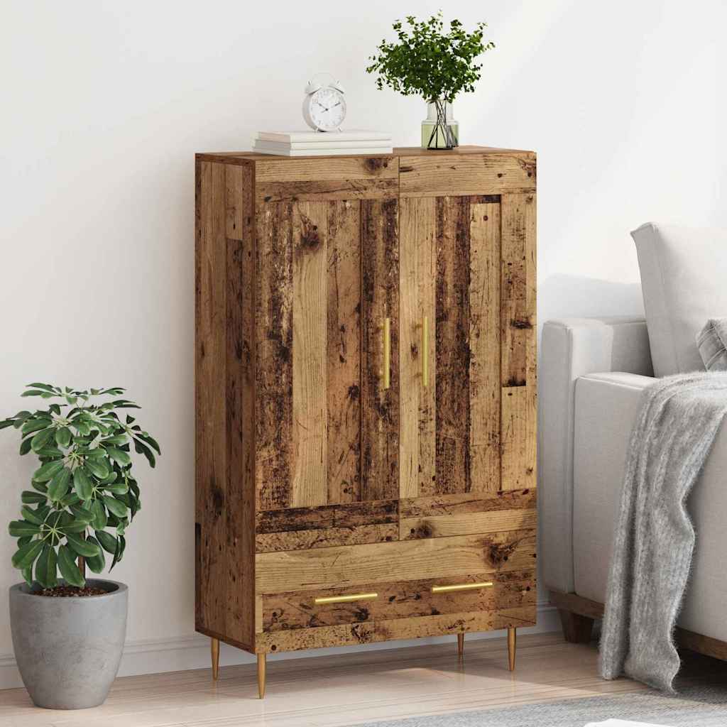 Highboard Altholz 69,5 x 31 x 115 cm Holzwerkstoff