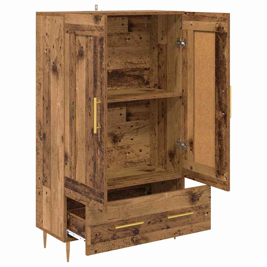 Highboard Altholz 69,5 x 31 x 115 cm Holzwerkstoff
