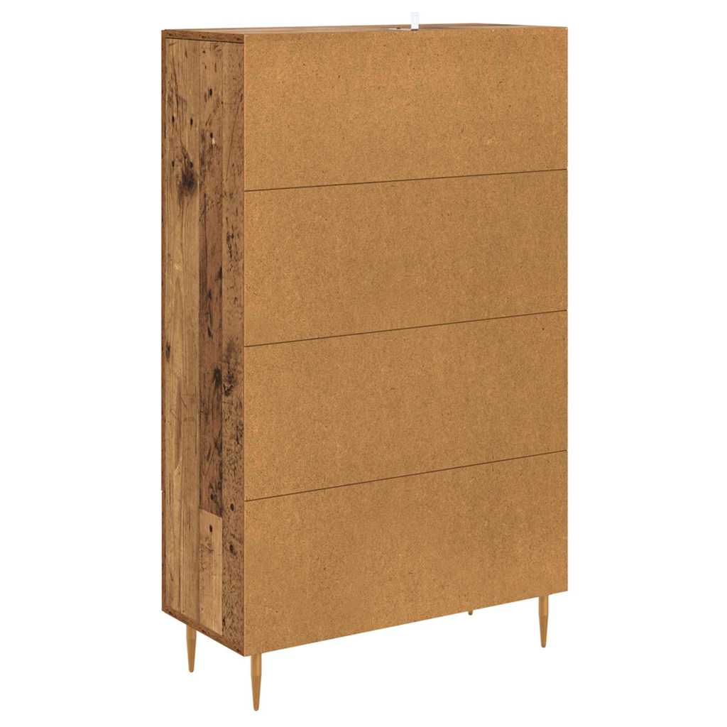 Highboard Altholz 69,5 x 31 x 115 cm Holzwerkstoff