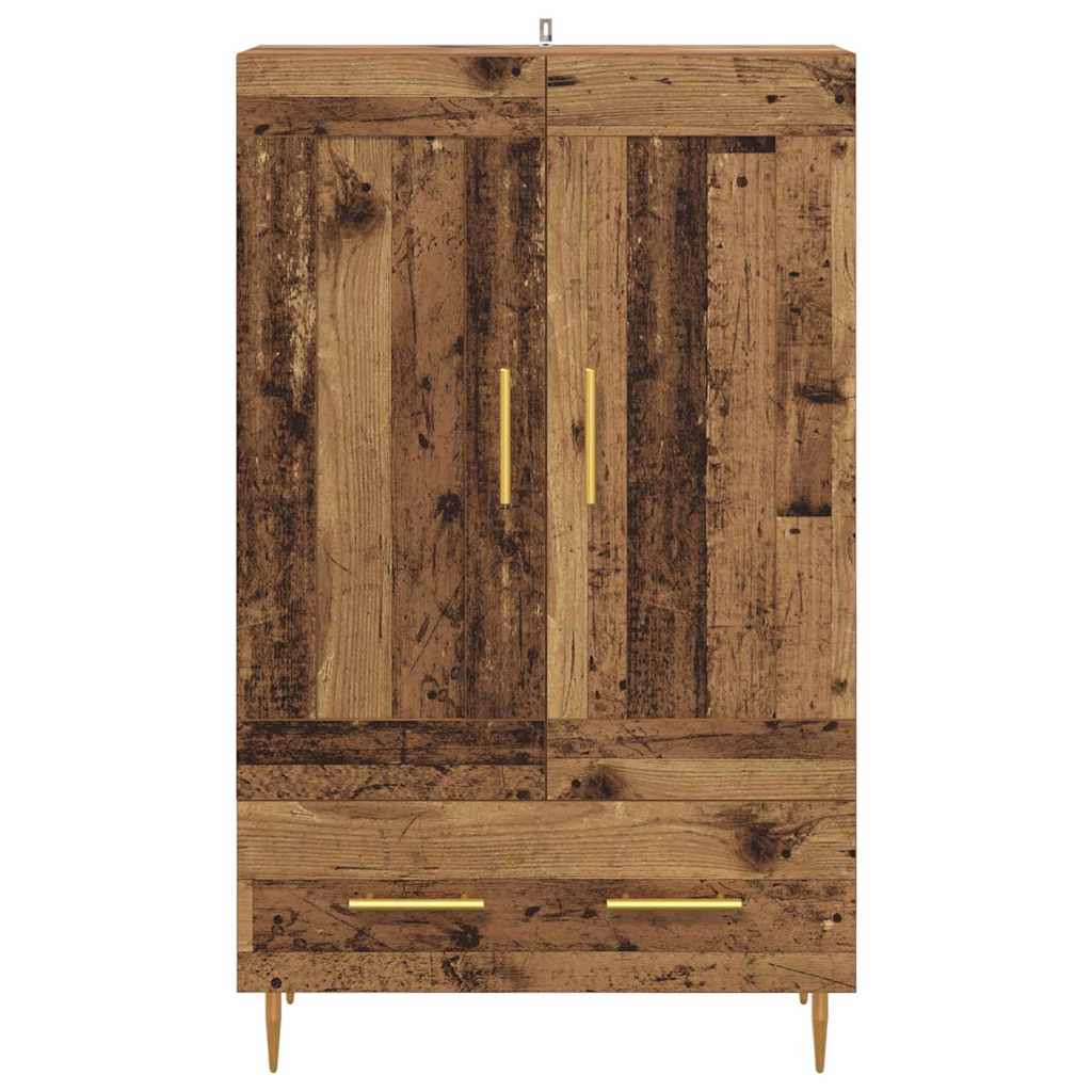 Highboard Altholz 69,5 x 31 x 115 cm Holzwerkstoff