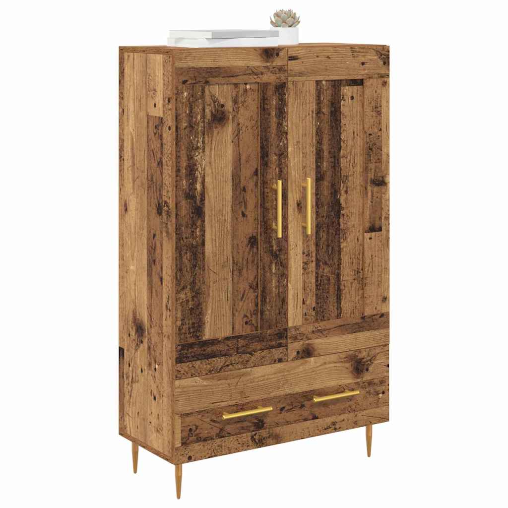 Highboard Altholz 69,5 x 31 x 115 cm Holzwerkstoff