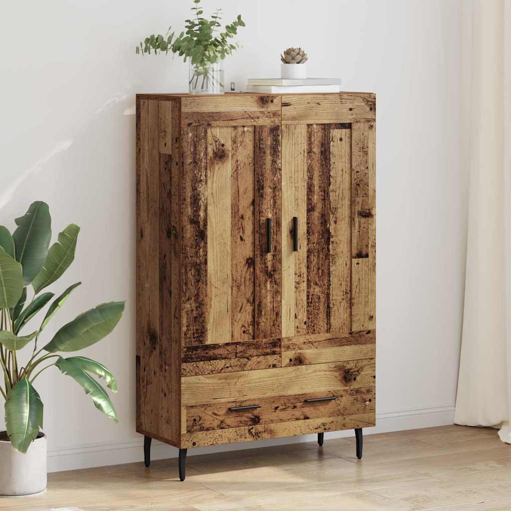 Highboard Altholz 69,5 x 31 x 115 cm Holzwerkstoff