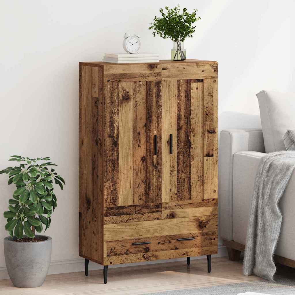 Highboard Altholz 69,5 x 31 x 115 cm Holzwerkstoff