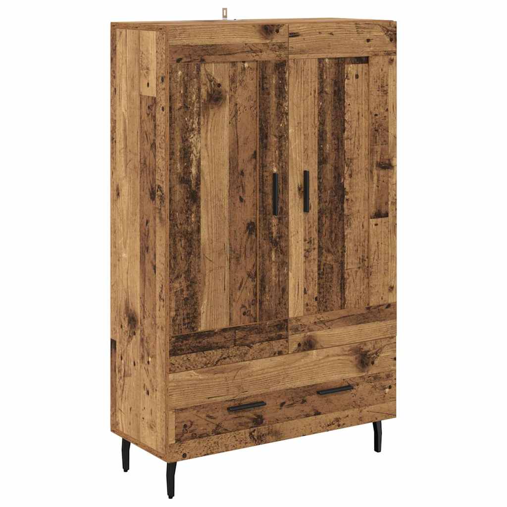 Highboard Altholz 69,5 x 31 x 115 cm Holzwerkstoff