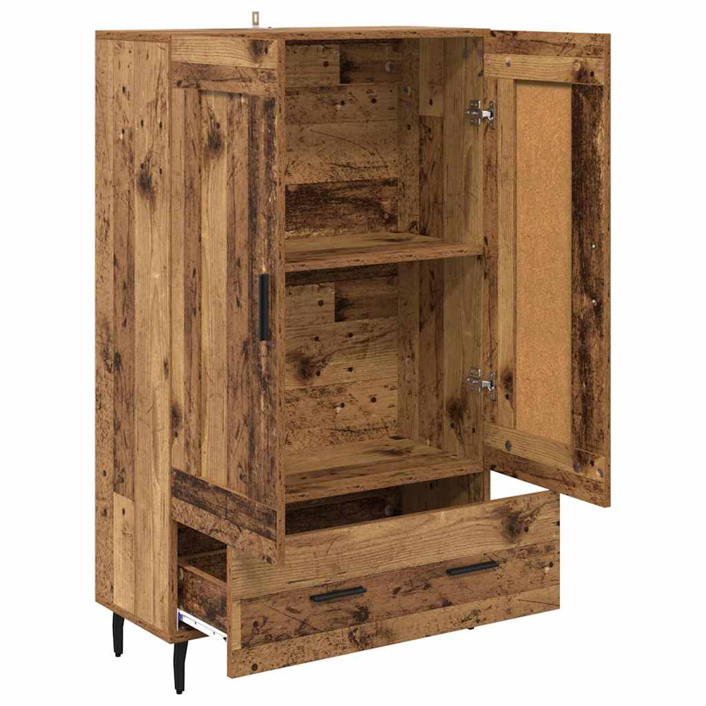 Highboard Altholz 69,5 x 31 x 115 cm Holzwerkstoff