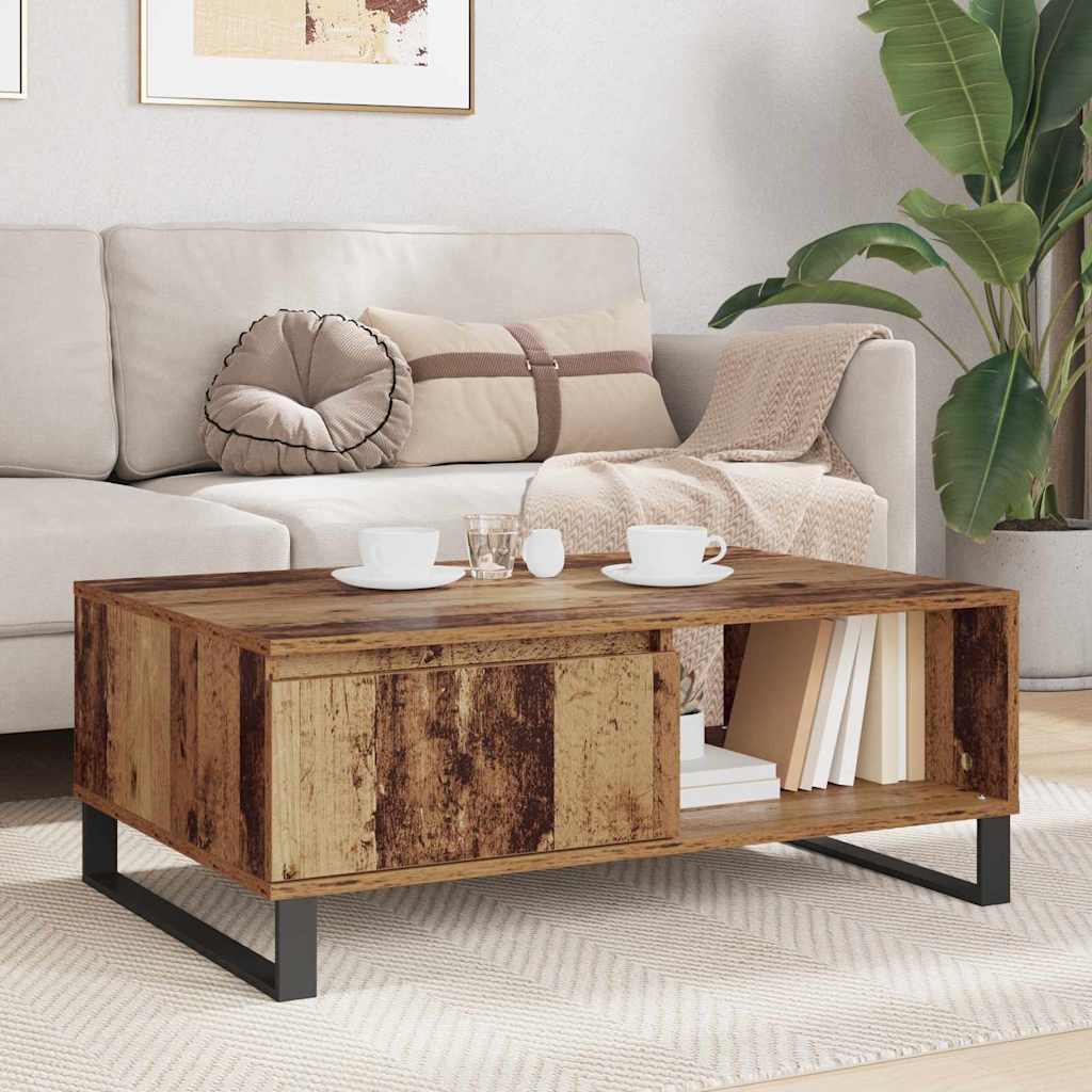 Couchtisch Altholz 90 x 60 x 35 cm Holzwerkstoff