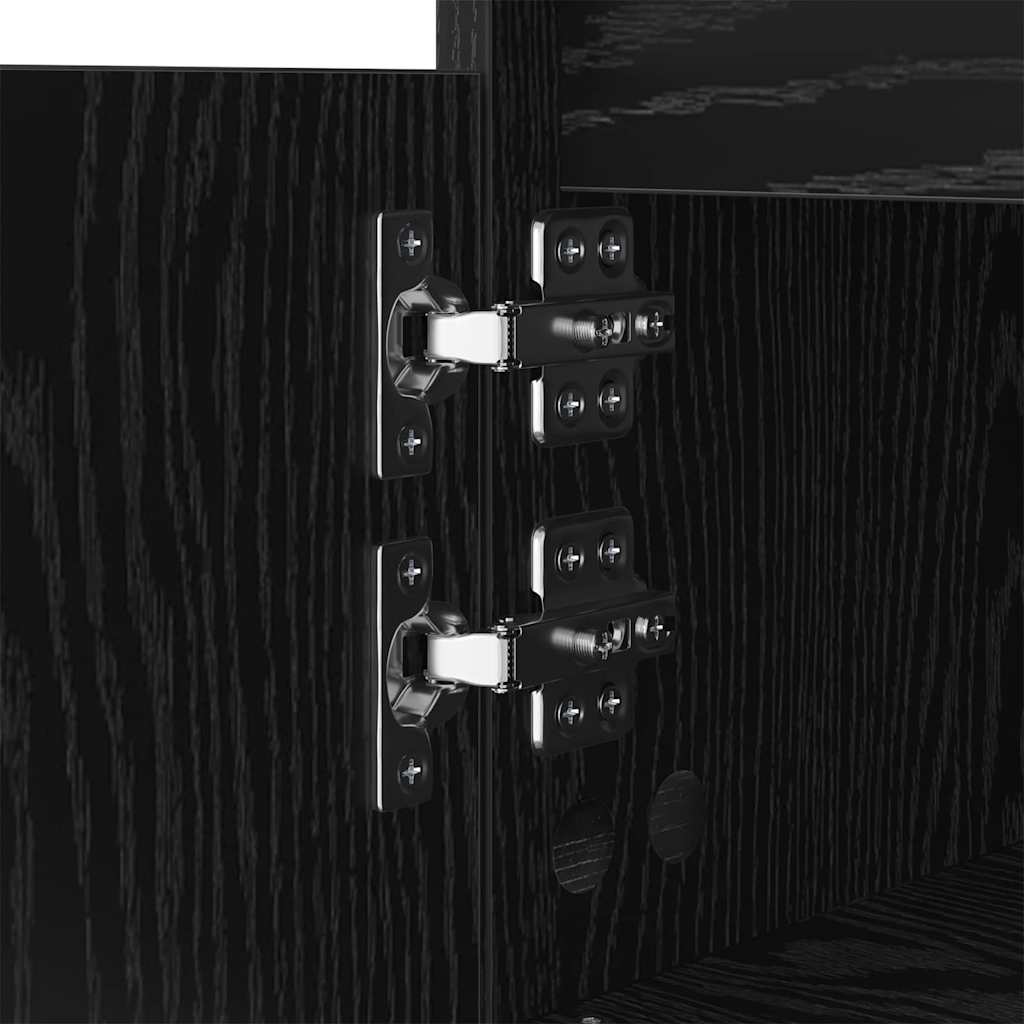 Couchtisch Schwarz Eichen-Optik 90 x 60 x 35 cm Holzwerkstoff