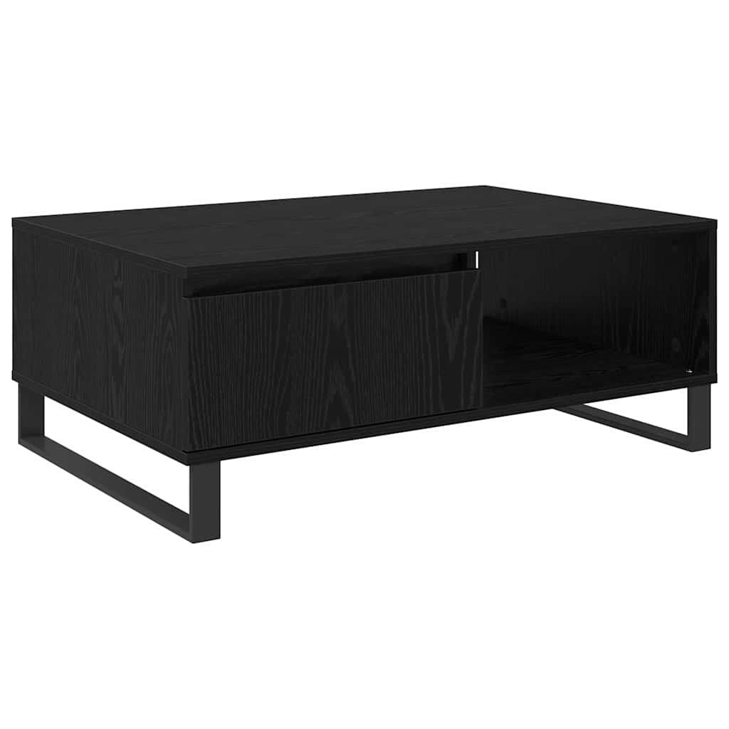 Couchtisch Schwarz Eichen-Optik 90 x 60 x 35 cm Holzwerkstoff