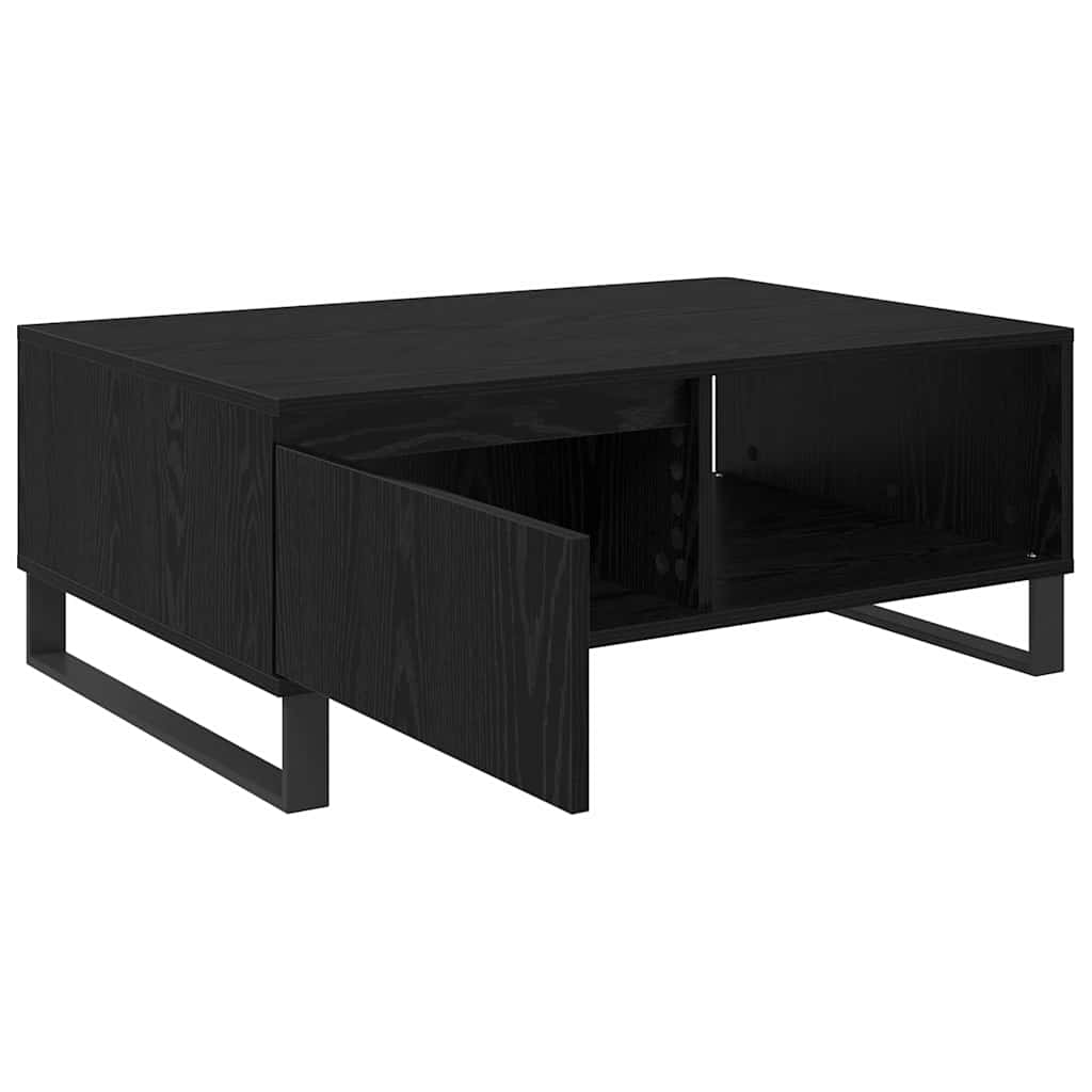 Couchtisch Schwarz Eichen-Optik 90 x 60 x 35 cm Holzwerkstoff