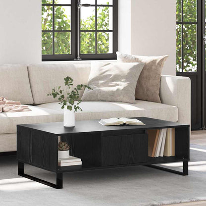 Couchtisch Schwarz Eichen-Optik 104 x 60 x 35 cm Holzwerkstoff