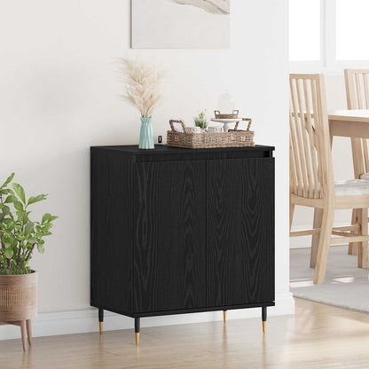Sideboard Schwarz Eichen-Optik 60 x 35 x 70 cm Holzwerkstoff