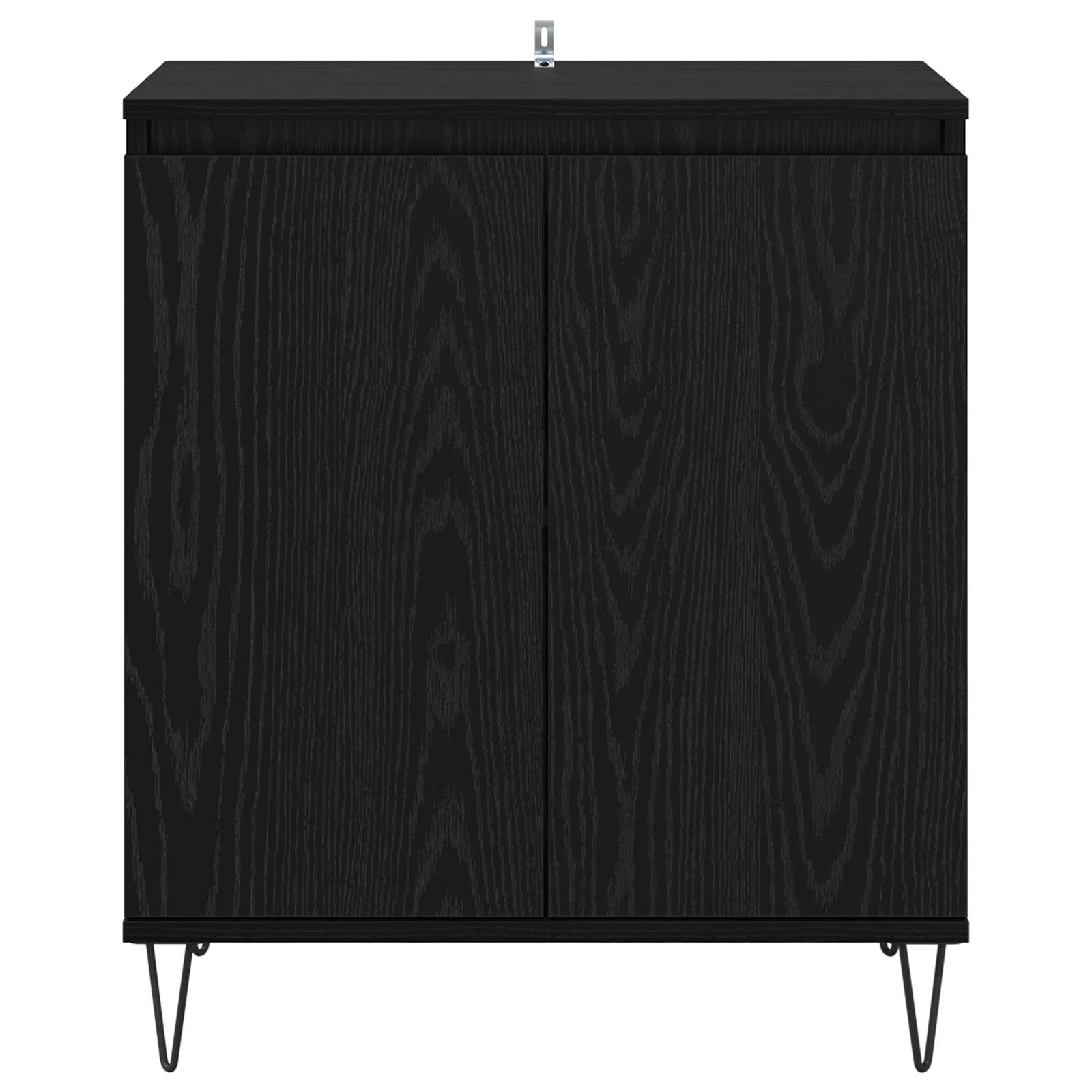 Sideboard Schwarz Eichen-Optik 60 x 35 x 70 cm Holzwerkstoff