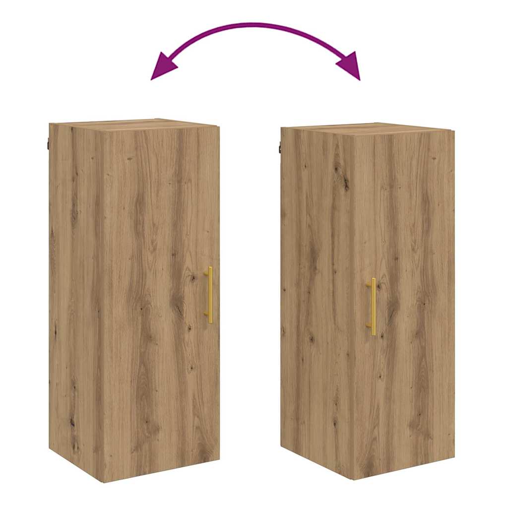 Wandschrank Artisan-Eiche 34,5 x 34 x 90 cm Holzwerkstoff