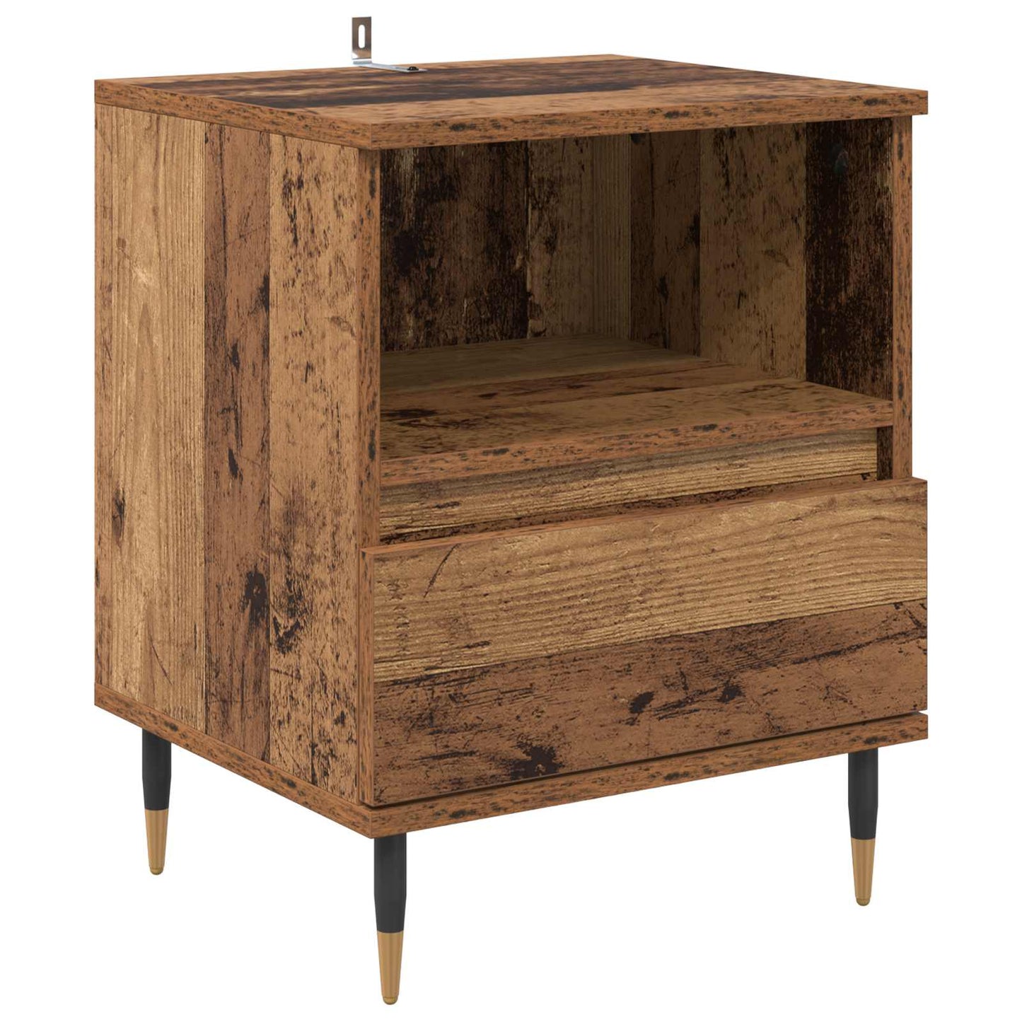 Nachttisch 2 Stk. Altholz 40 x 35 x 50 cm Holzwerkstoff