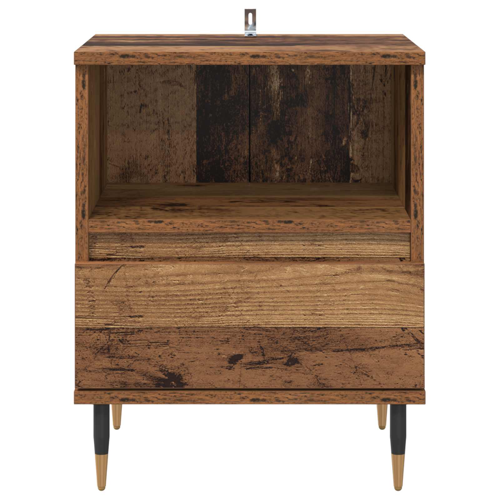 Nachttisch 2 Stk. Altholz 40 x 35 x 50 cm Holzwerkstoff