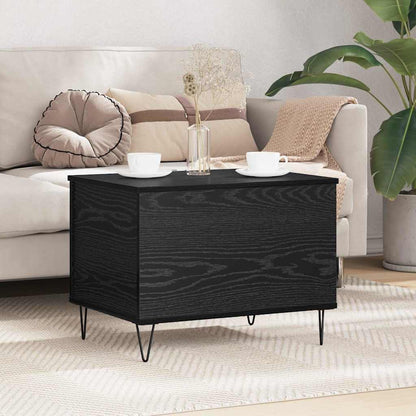 Couchtisch Schwarz Eichen-Optik 60 x 44,5 x 45 cm Holzwerkstoff