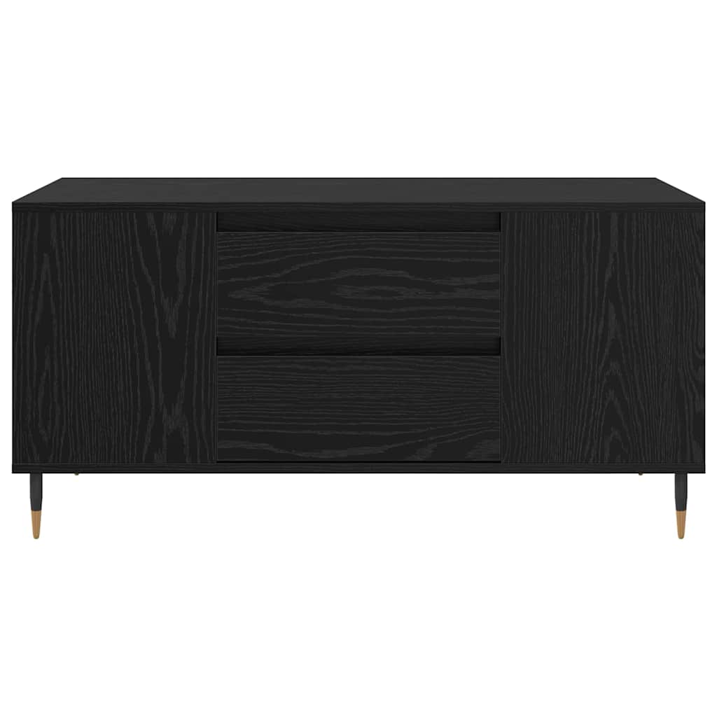 Couchtisch Schwarz Eichen-Optik 102 x 44,5 x 50 cm