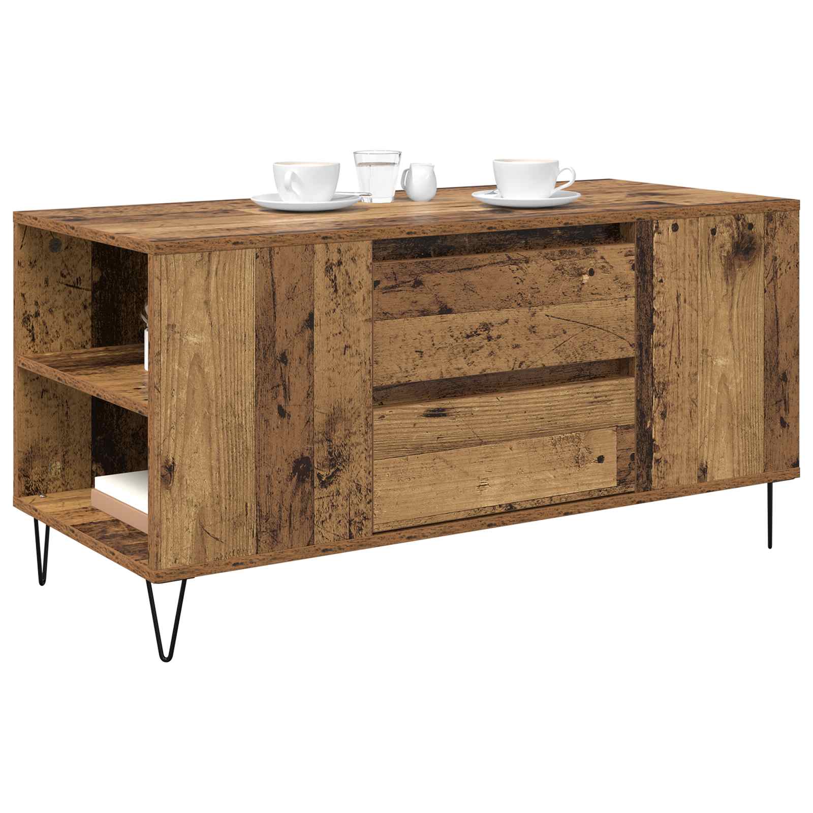 Couchtisch Altholz 102 x 44,5 x 50 cm Holzwerkstoff