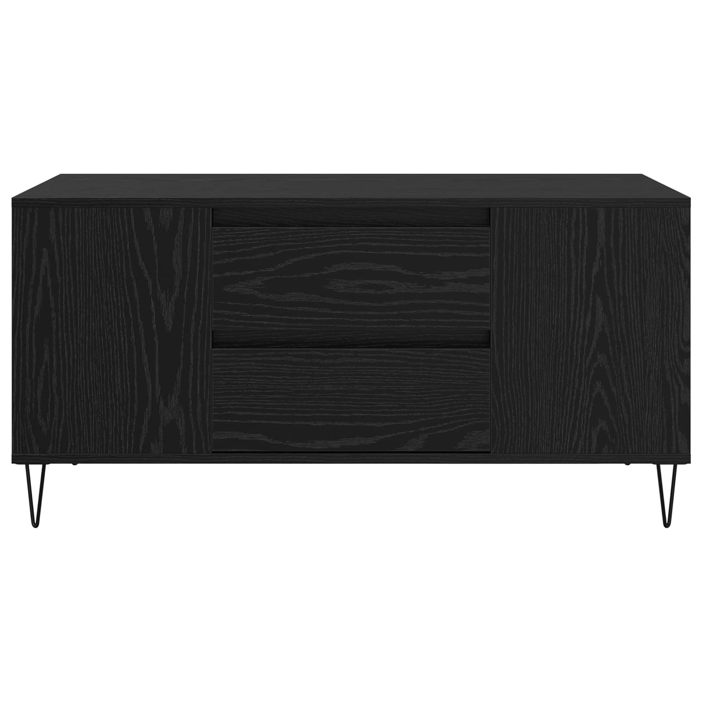 Couchtisch Schwarz Eichen-Optik 102 x 44,5 x 50 cm