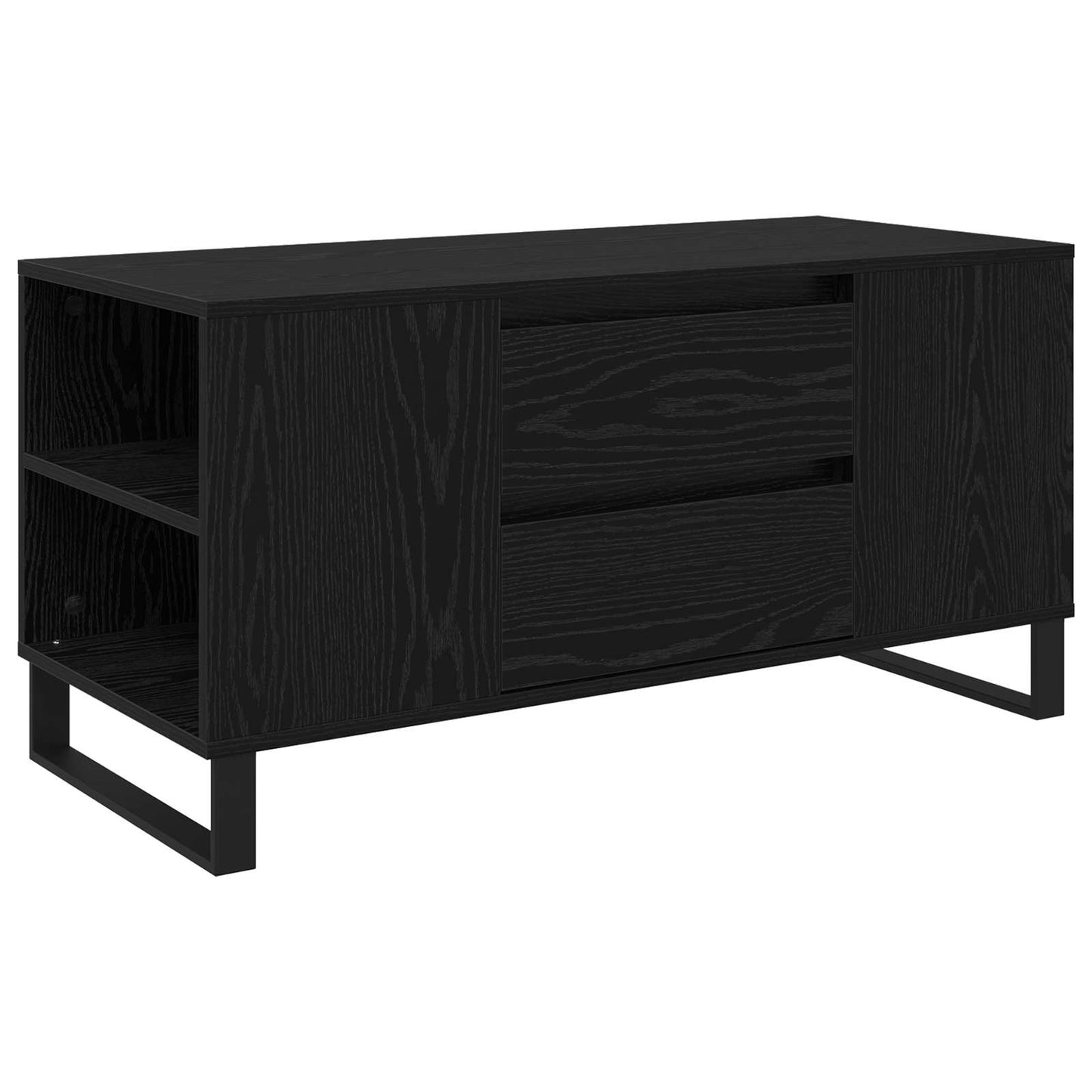 Couchtisch Schwarz Eichen-Optik 102 x 44,5 x 50 cm