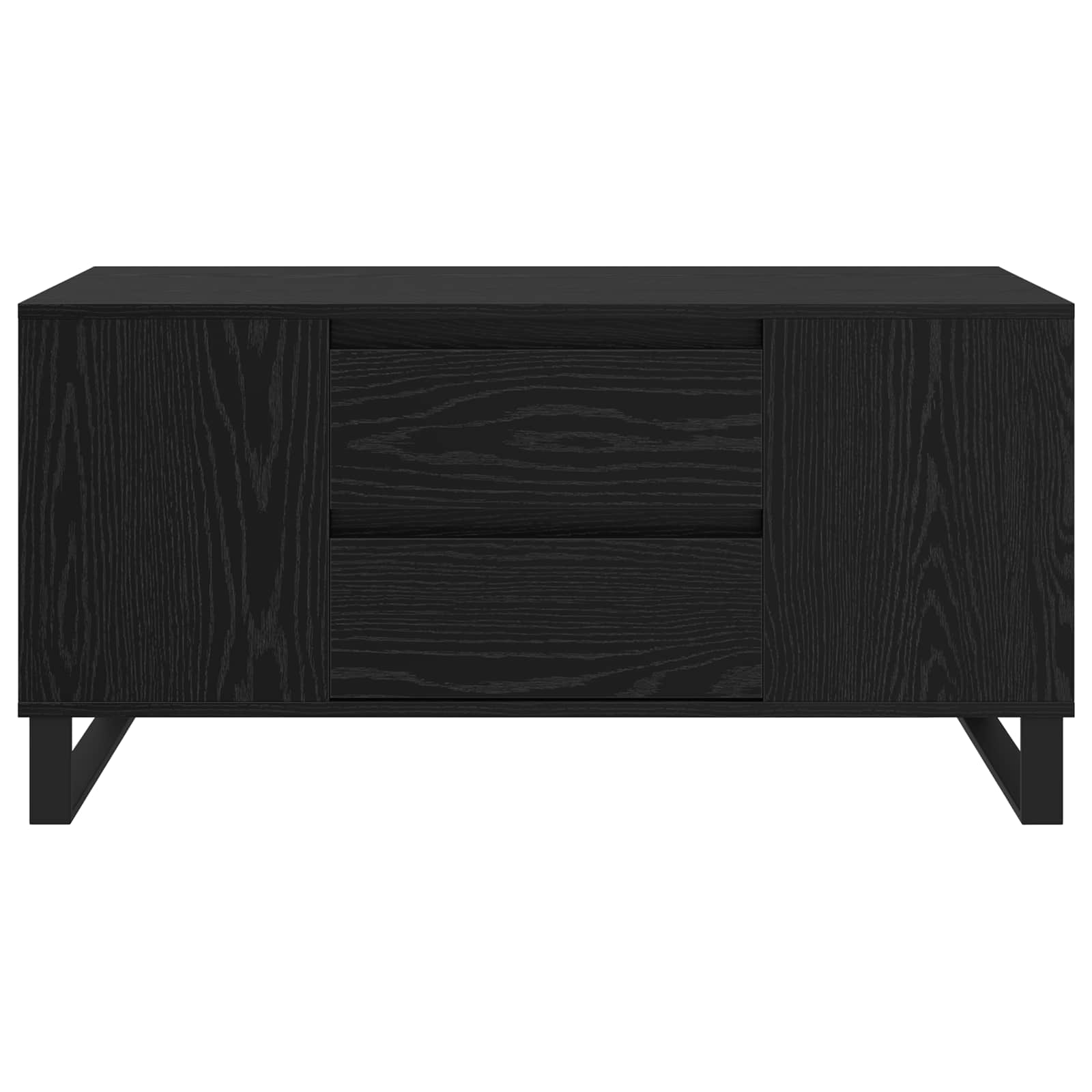 Couchtisch Schwarz Eichen-Optik 102 x 44,5 x 50 cm