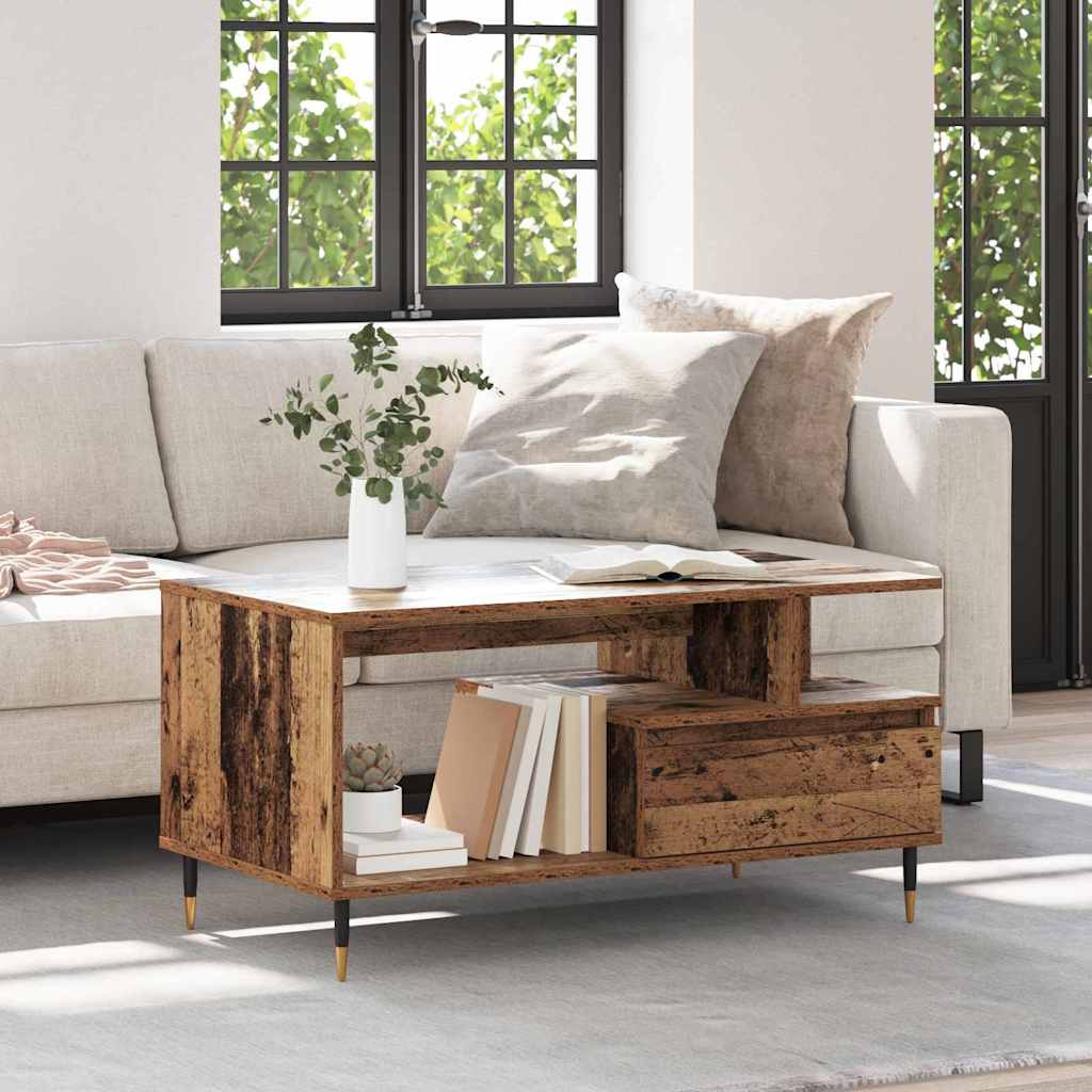 Couchtisch Altholz 90 x 49 x 45 cm Holzwerkstoff