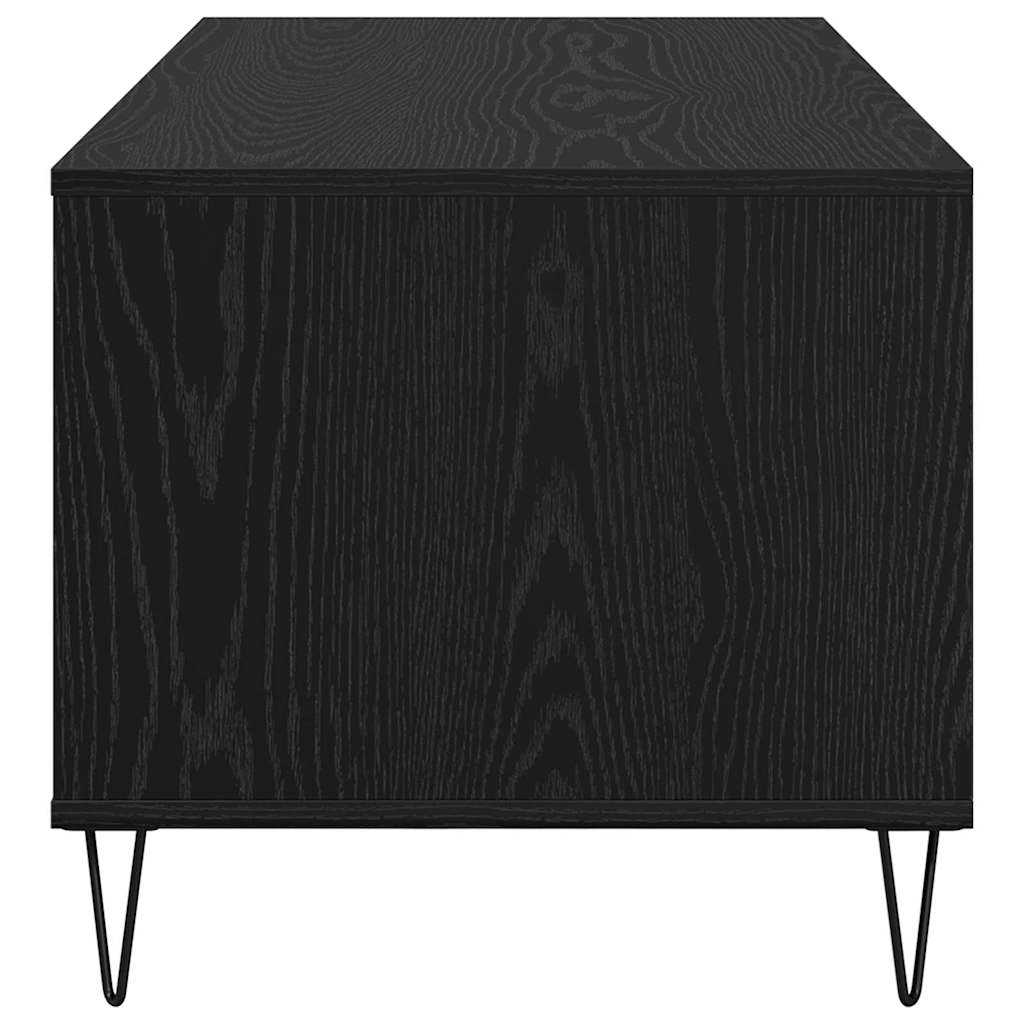 Couchtisch Schwarz Eichen-Optik 90 x 49 x 45 cm Holzwerkstoff
