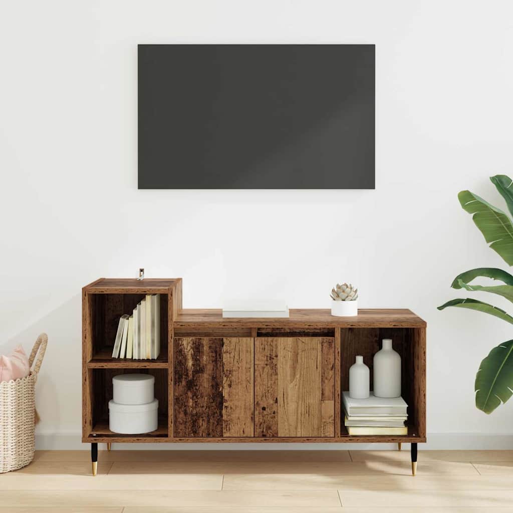 TV-Schränk 100 x 35 x 55 cm Altholz Holzwerkstoff