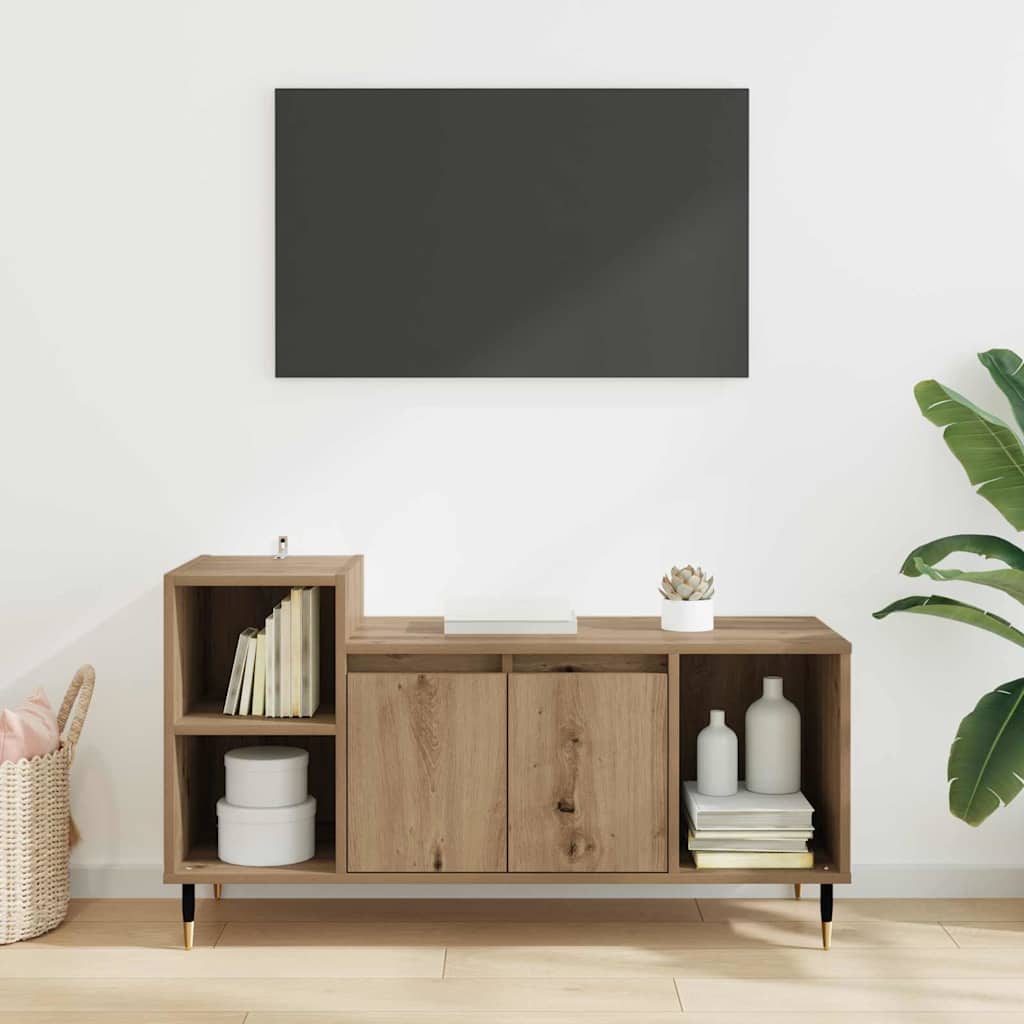 TV-Schränk 100 x 35 x 55 cm Artisan-Eiche Holzwerkstoff