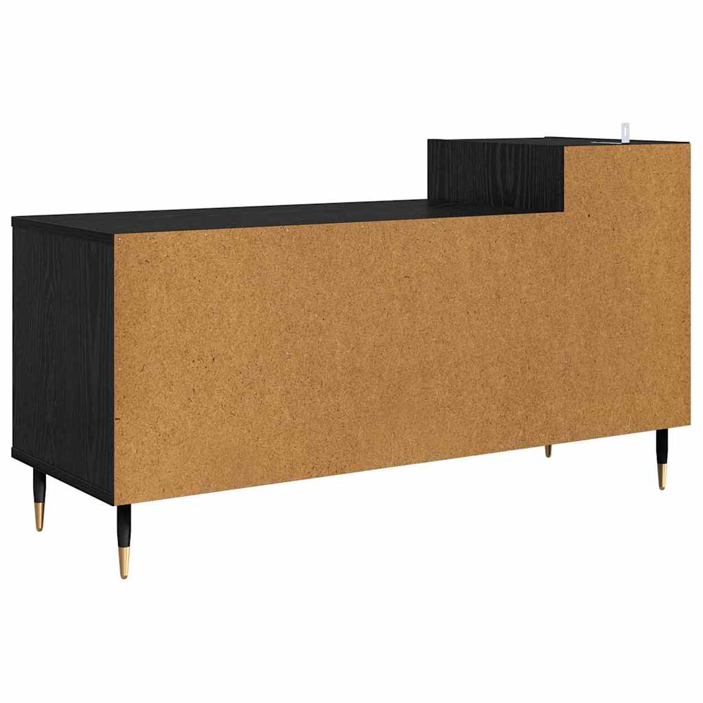 TV-Schränk 100 x 35 x 55 cm Schwarz Eichen-Optik Holzwerkstoff