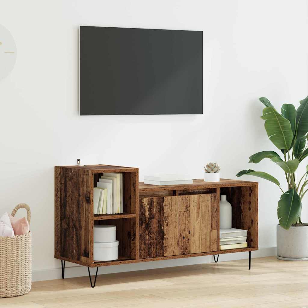 TV-Schränk 100 x 35 x 55 cm Altholz Holzwerkstoff