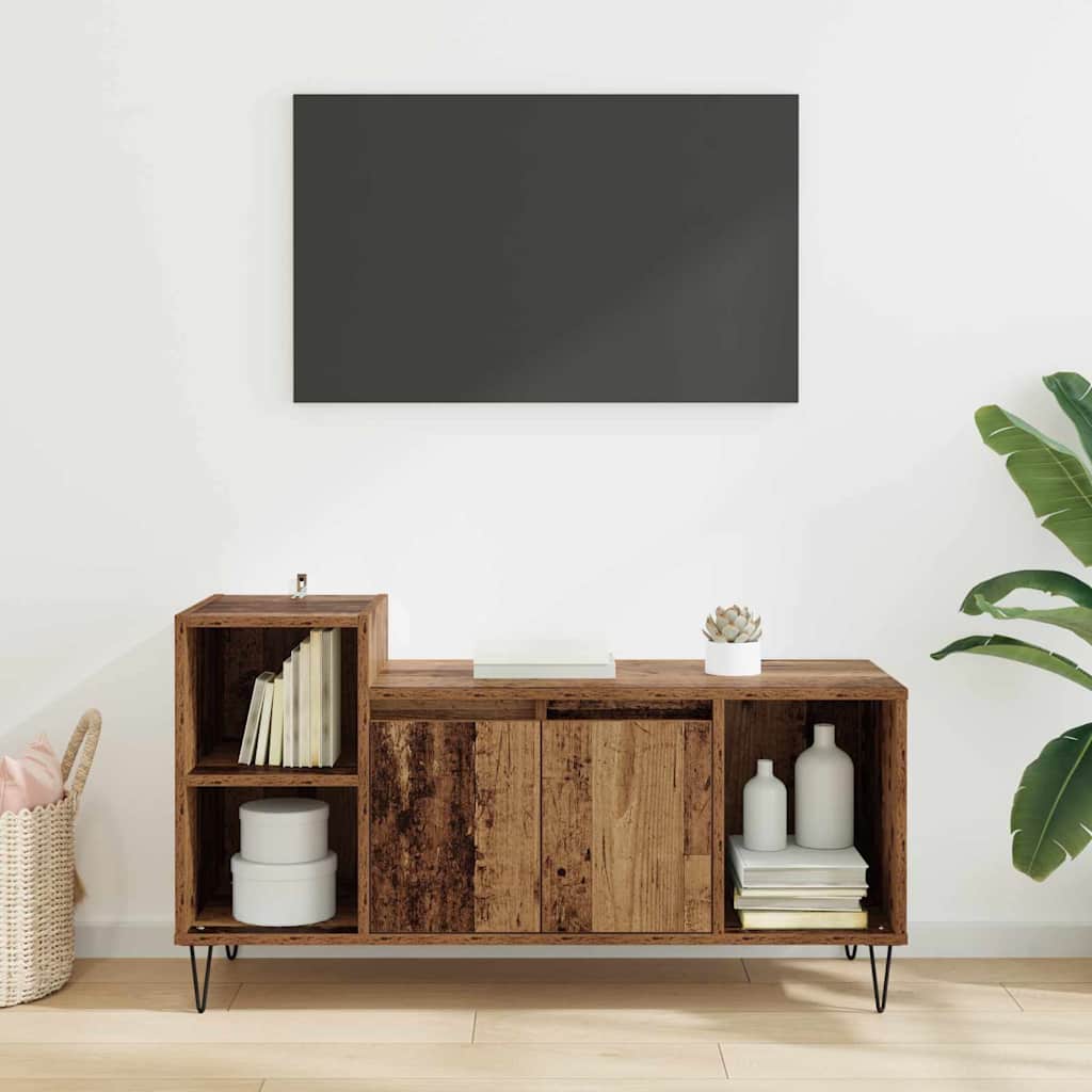 TV-Schränk 100 x 35 x 55 cm Altholz Holzwerkstoff