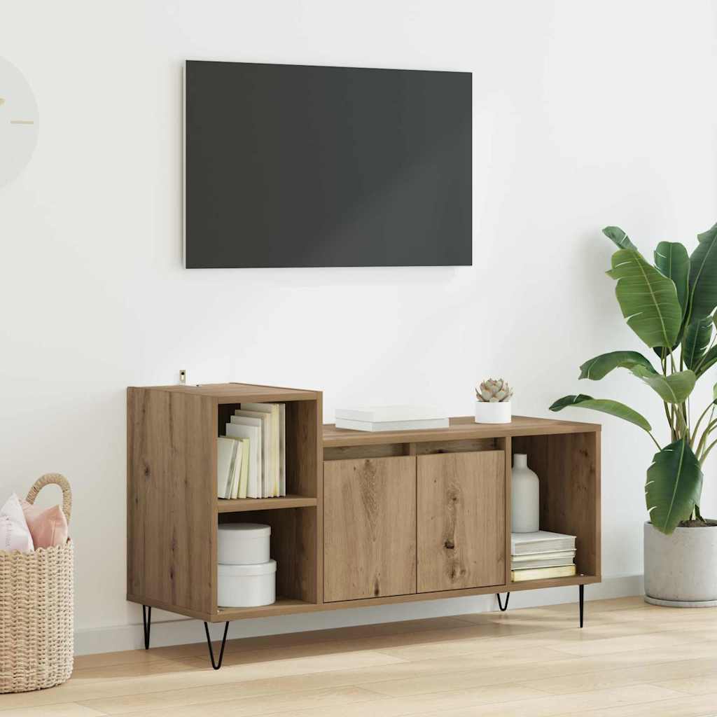 TV-Schränk 100 x 35 x 55 cm Artisan-Eiche Holzwerkstoff