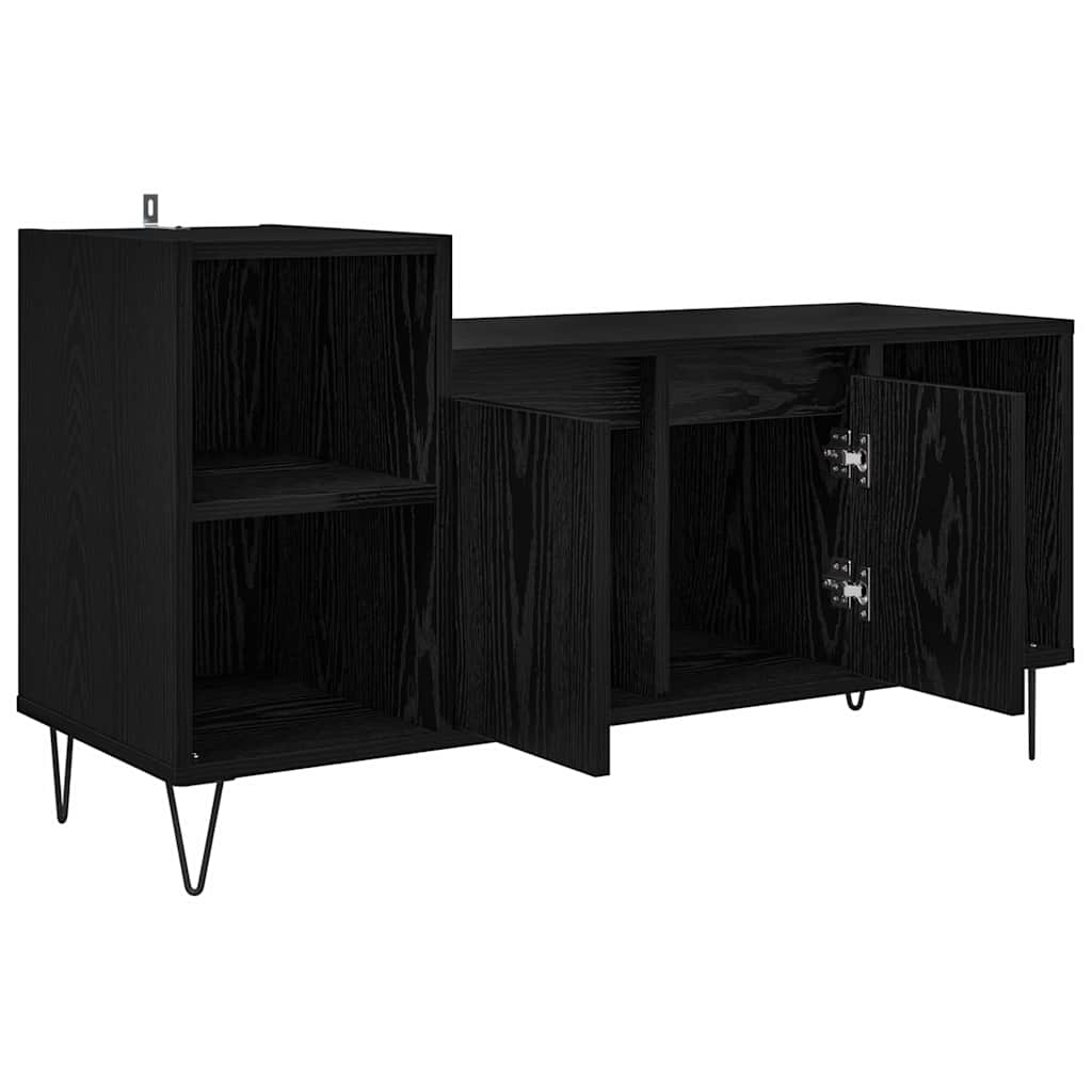 TV-Schränk 100 x 35 x 55 cm Schwarz Eichen-Optik Holzwerkstoff