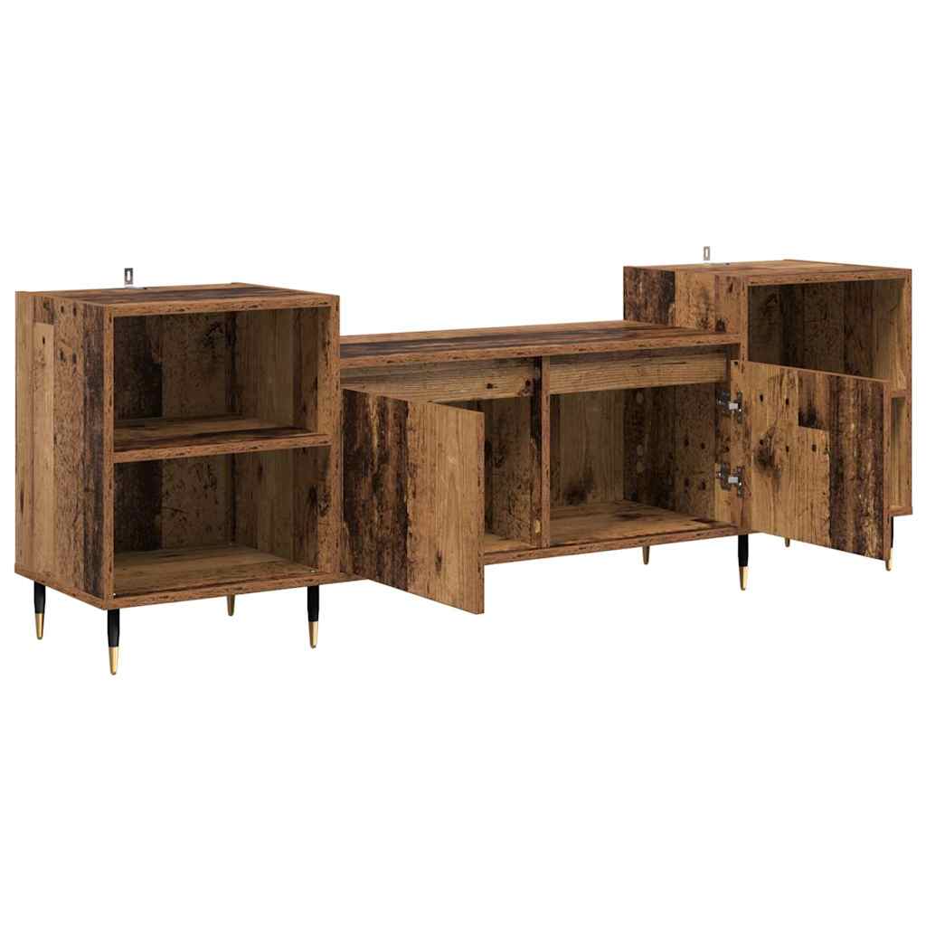 TV-Schränk 160 x 35 x 55 cm Altholz Holzwerkstoff