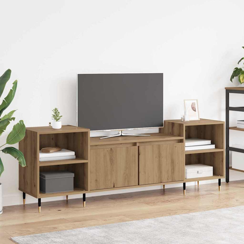 TV-Schränk 160 x 35 x 55 cm Artisan-Eiche Holzwerkstoff