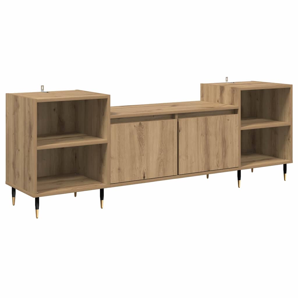 TV-Schränk 160 x 35 x 55 cm Artisan-Eiche Holzwerkstoff
