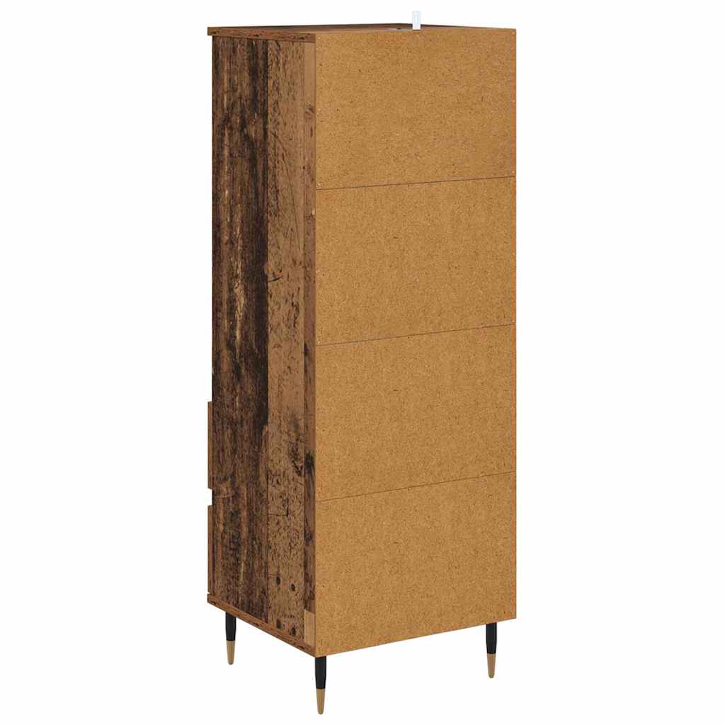 Highboard Altholz 40 x 36 x 110 cm Holzwerkstoff