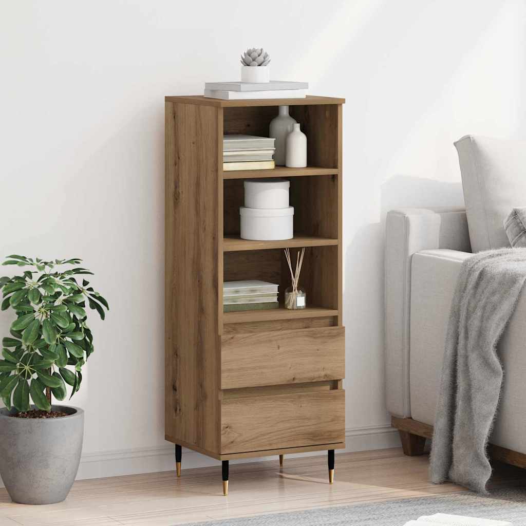 Highboard Artisan-Eiche 40 x 36 x 110 cm Holzwerkstoff