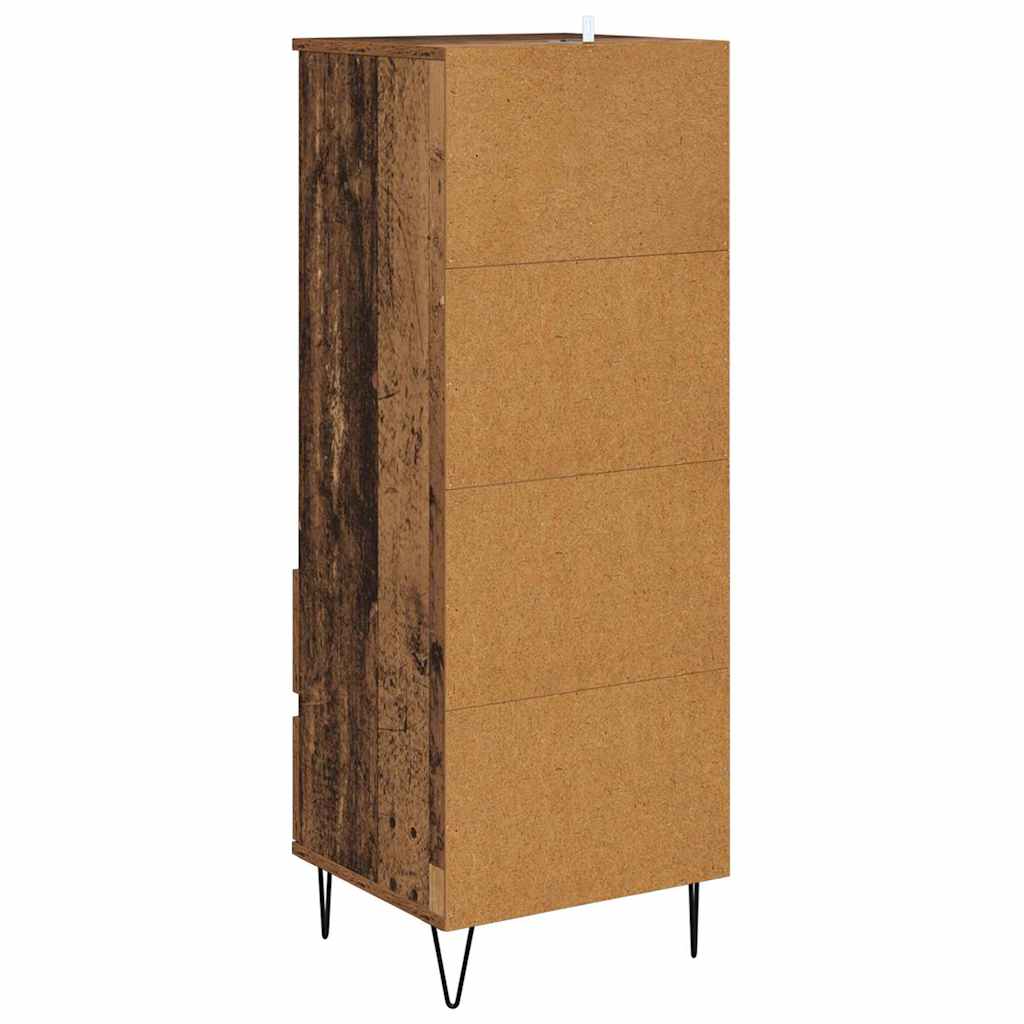 Highboard Altholz 40 x 36 x 110 cm Holzwerkstoff