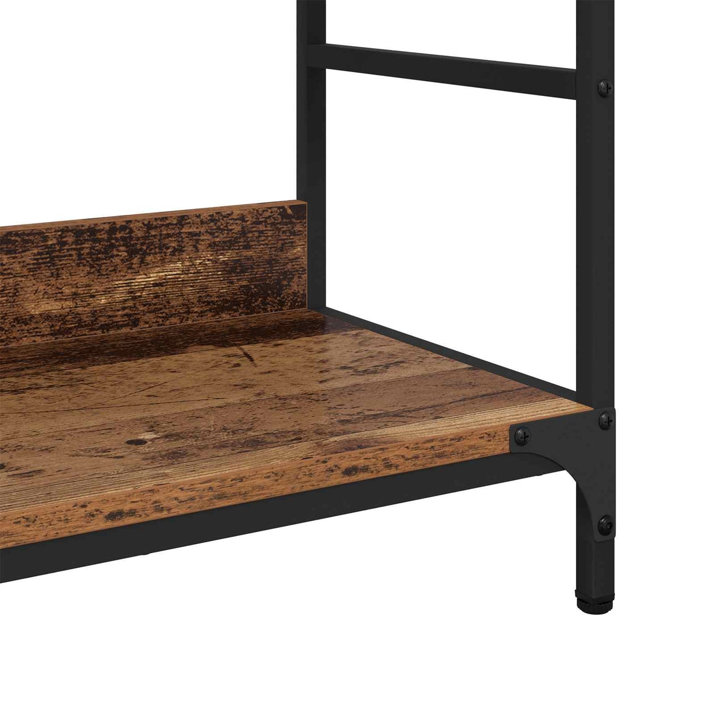 Regal 4 Ebenen 78,5 x 33 x 82 cm Holzwerkstoff Altholz