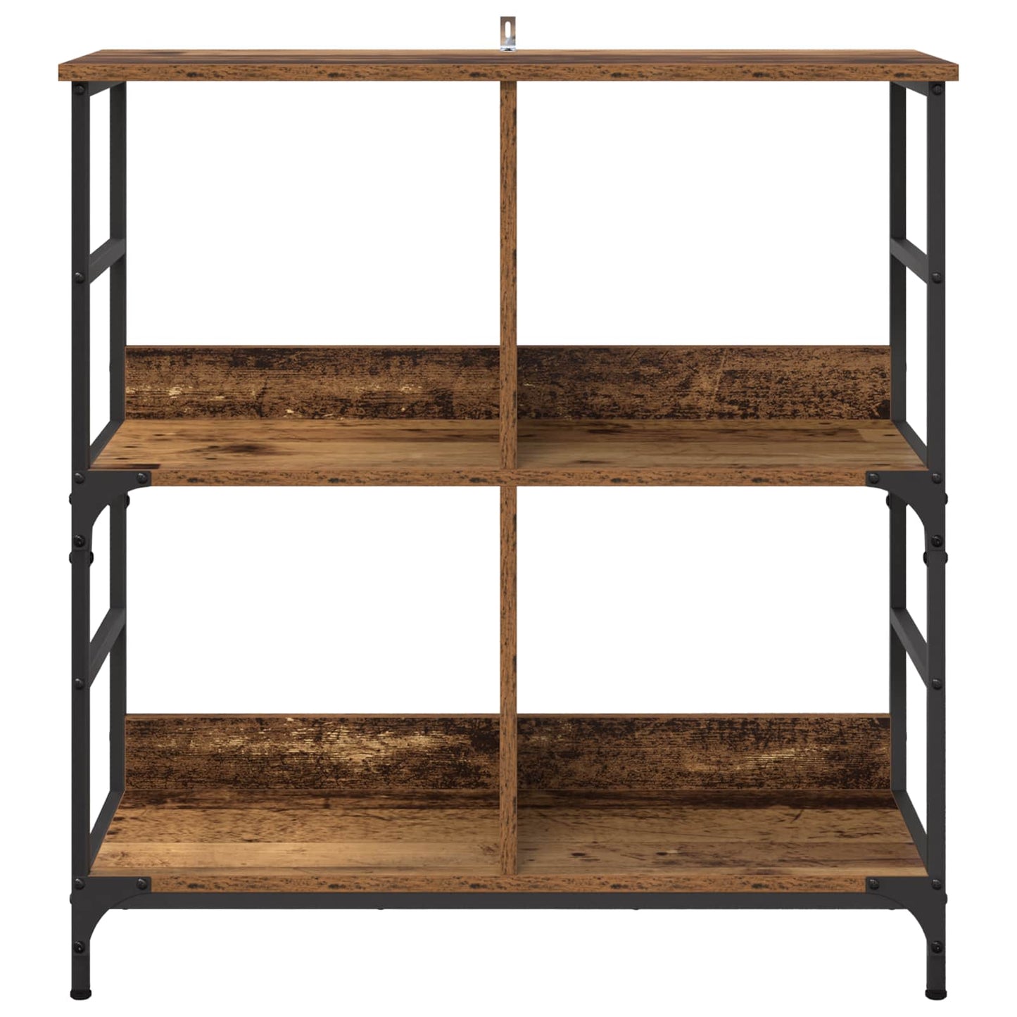 Regal 4 Ebenen 78,5 x 33 x 82 cm Holzwerkstoff Altholz