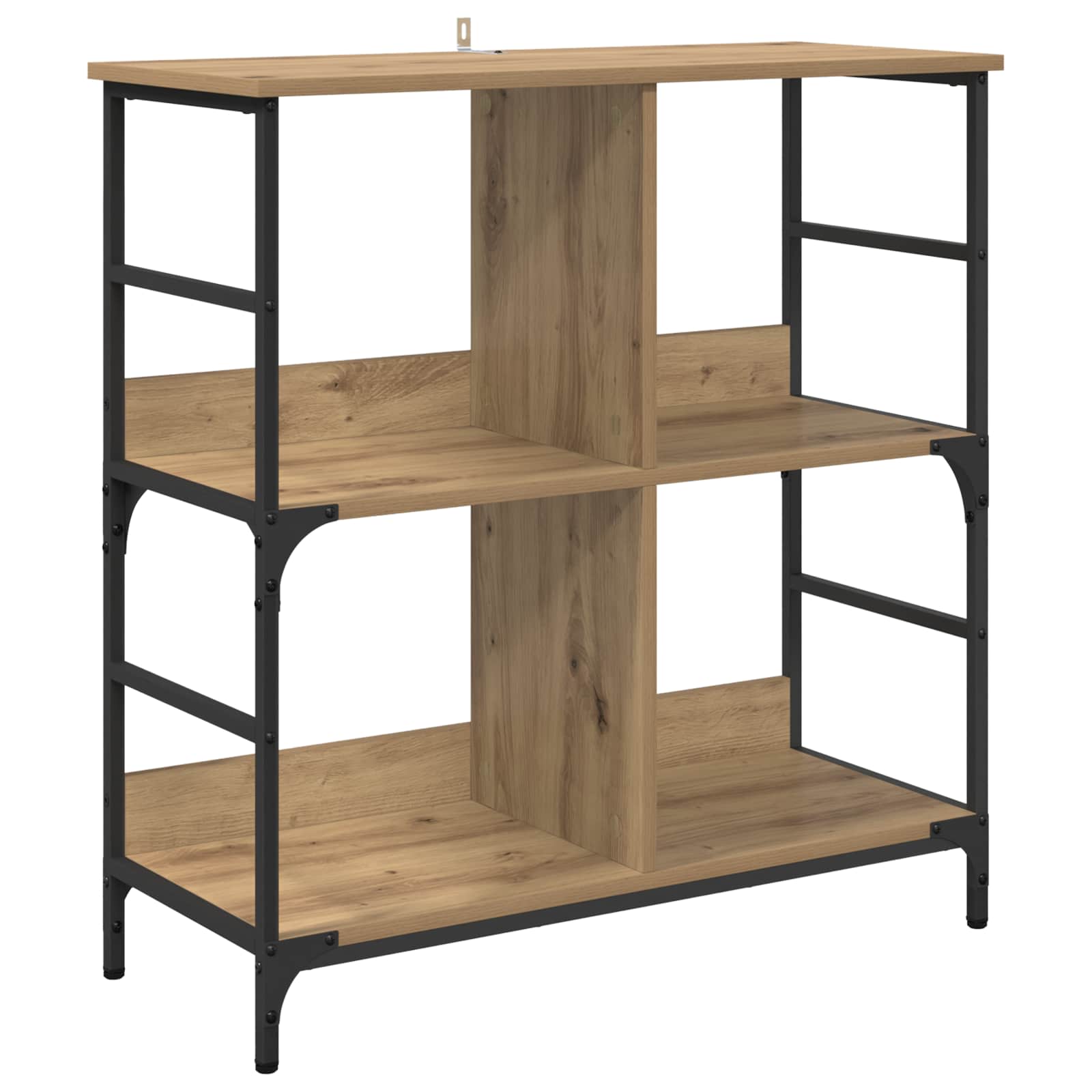 Regal 4 Ebenen 78,5 x 33 x 82 cm Holzwerkstoff Artisan-Eiche